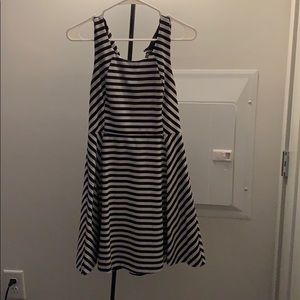 Express Flare Striped Dress